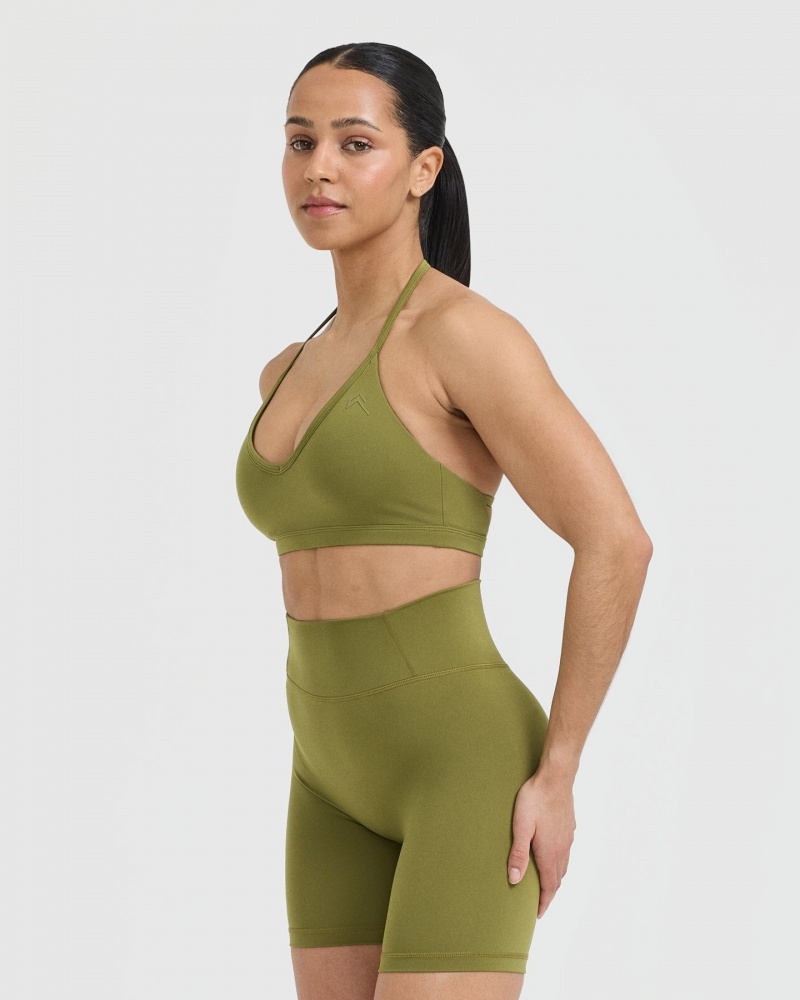 Sports Bras Oner Active Timeless Páskové Bralette Olivy Zelené Zelene | 0487HNGAV