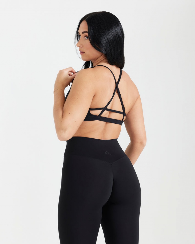 Sports Bras Oner Active Timeless Páskové Bralette Černé | 9853TXGFS