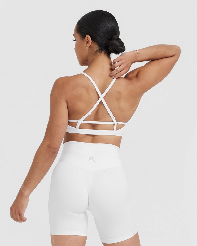 Sports Bras Oner Active Timeless Páskové Bralette Bílé | 7246VTFCX