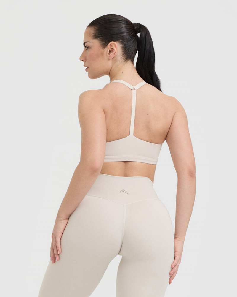 Sports Bras Oner Active Timeless Square Neck Hnědé | 6945NPEZI