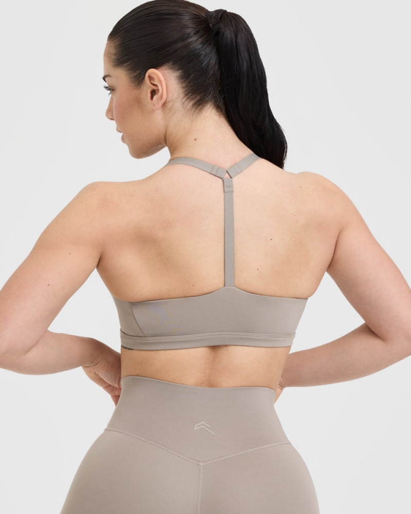 Sports Bras Oner Active Timeless Square Neck Šedé | 4852XSHYA