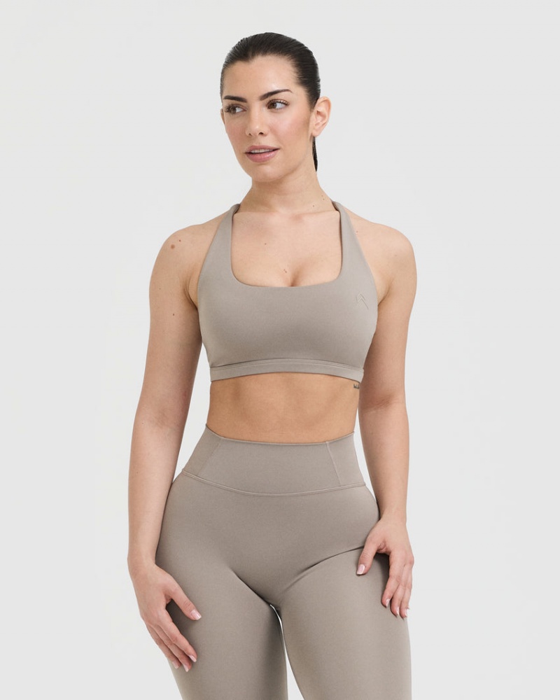 Sports Bras Oner Active Timeless Square Neck Šedé | 4852XSHYA