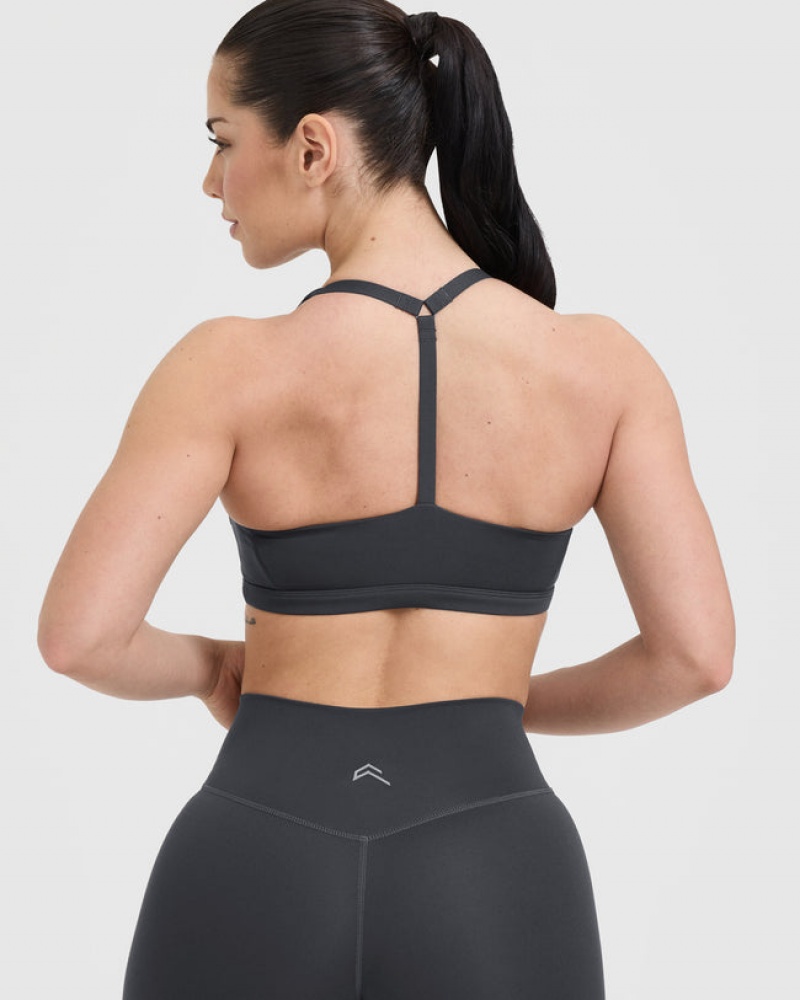 Sports Bras Oner Active Timeless Square Neck Černé | 6185KSPLF