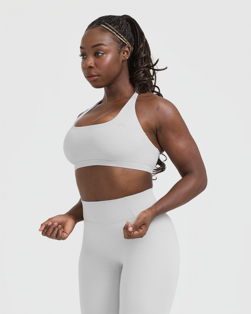 Sports Bras Oner Active Timeless Square Neck Světle Šedé | 4801WTQRA