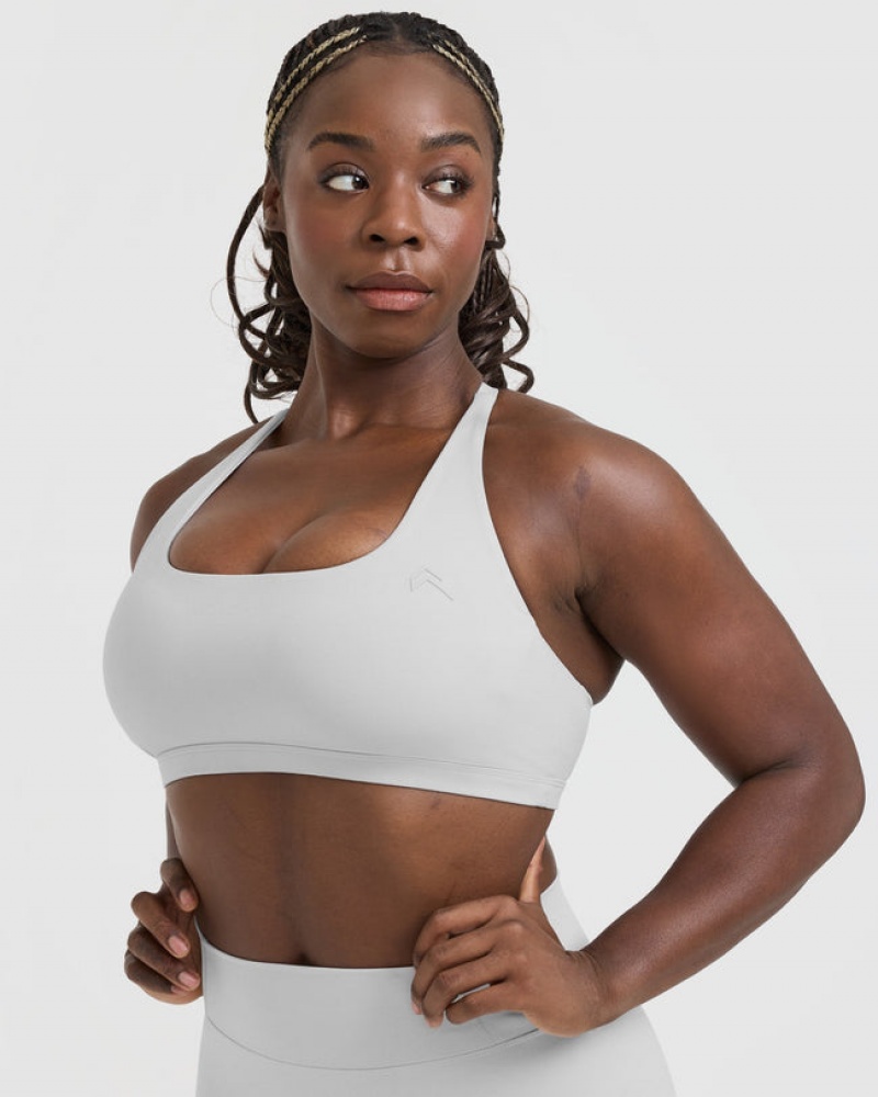 Sports Bras Oner Active Timeless Square Neck Světle Šedé | 4801WTQRA