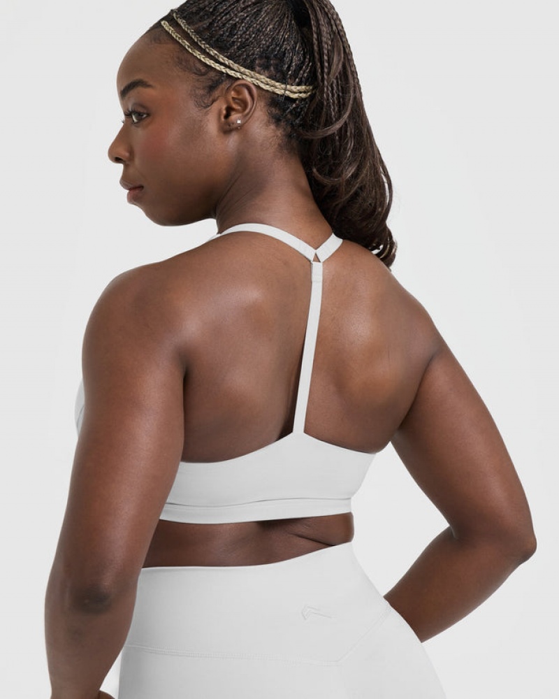 Sports Bras Oner Active Timeless Square Neck Světle Šedé | 4801WTQRA