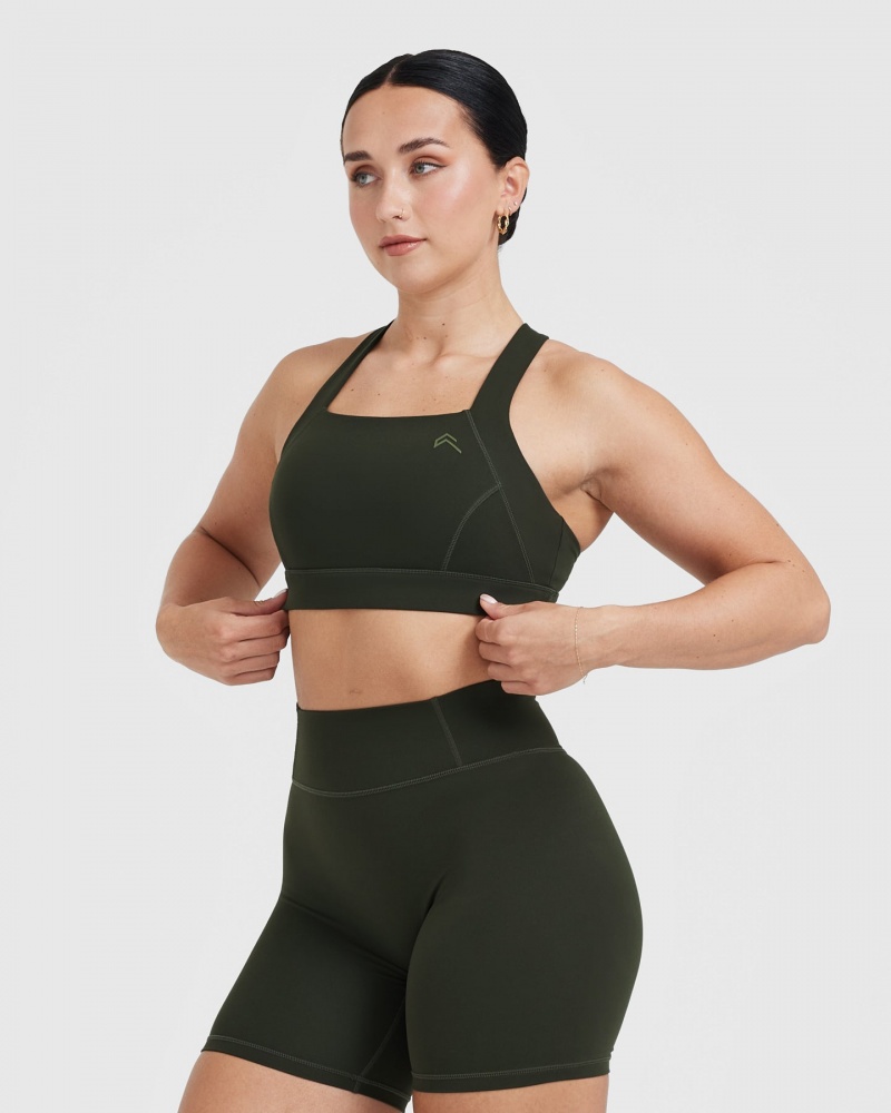 Sports Bras Oner Active Timeless Široké Páskové Hnědožlutý | 8957JCWXN