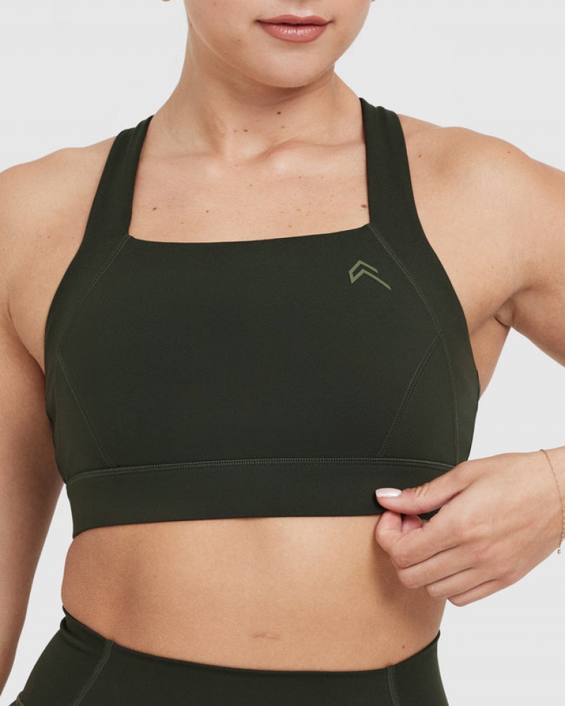 Sports Bras Oner Active Timeless Široké Páskové Hnědožlutý | 8957JCWXN