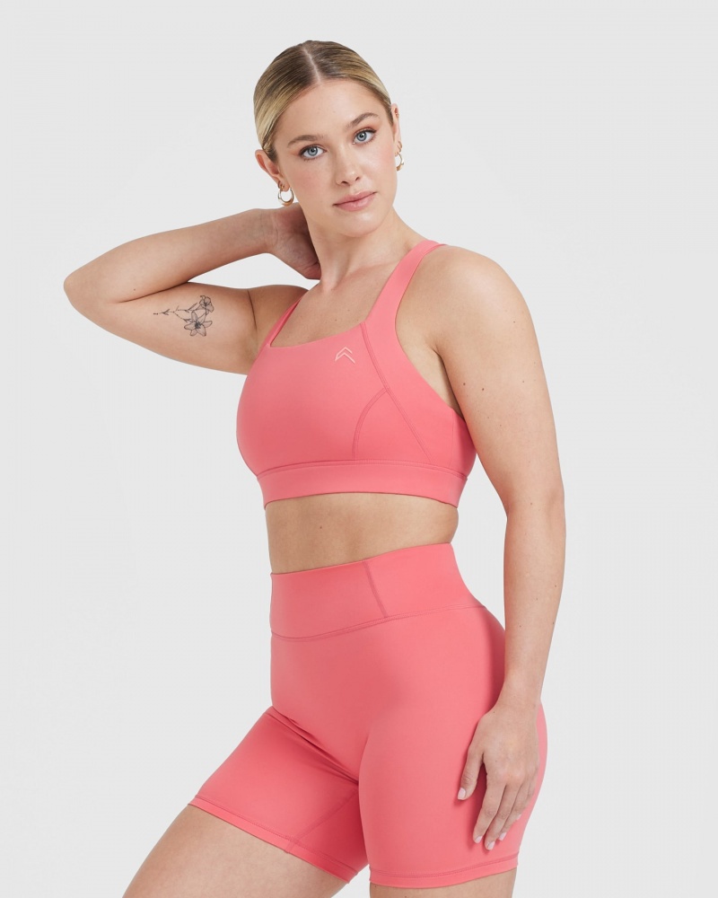 Sports Bras Oner Active Timeless Široké Páskové Růžové | 5328HBXGP