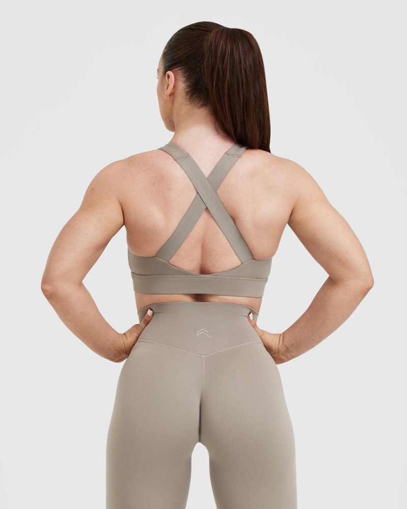 Sports Bras Oner Active Timeless Široké Páskové Šedé | 4751ODJSF