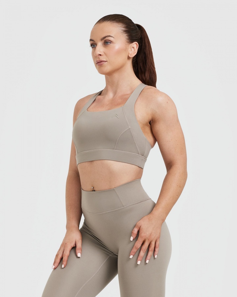 Sports Bras Oner Active Timeless Široké Páskové Šedé | 4751ODJSF