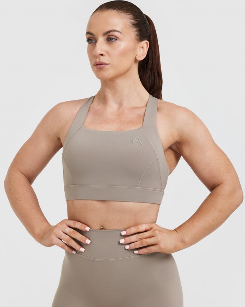 Sports Bras Oner Active Timeless Široké Páskové Šedé | 4751ODJSF