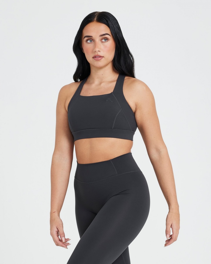 Sports Bras Oner Active Timeless Široké Páskové Černé | 6523TVEMW