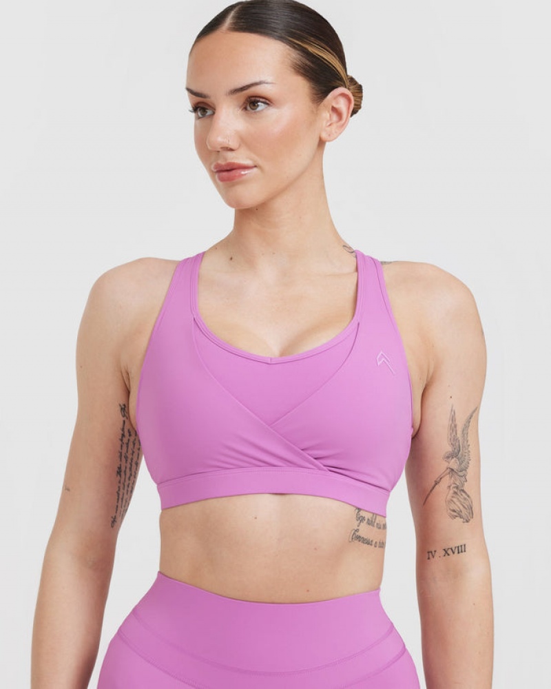 Sports Bras Oner Active Unified Layered Fialové | 5624SGZPC