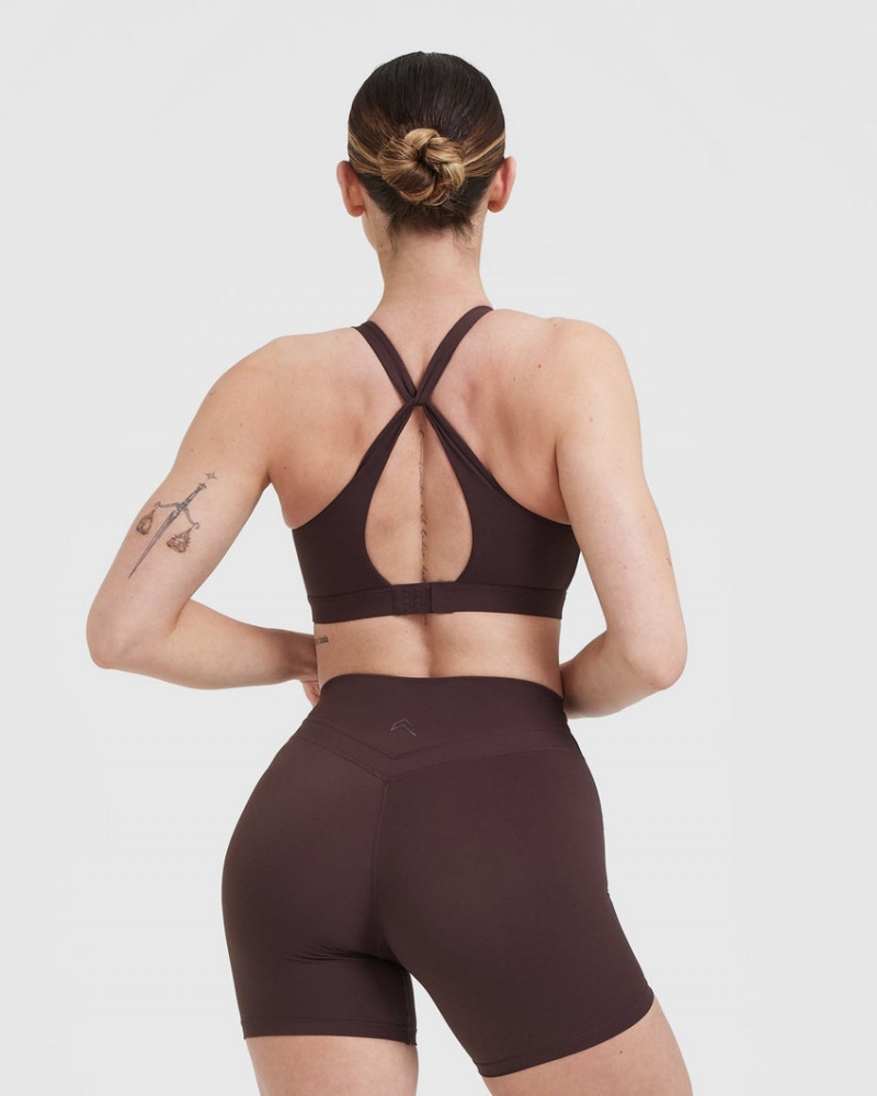 Sports Bras Oner Active Unified Layered Fialové Hnědé | 3709KBIWS