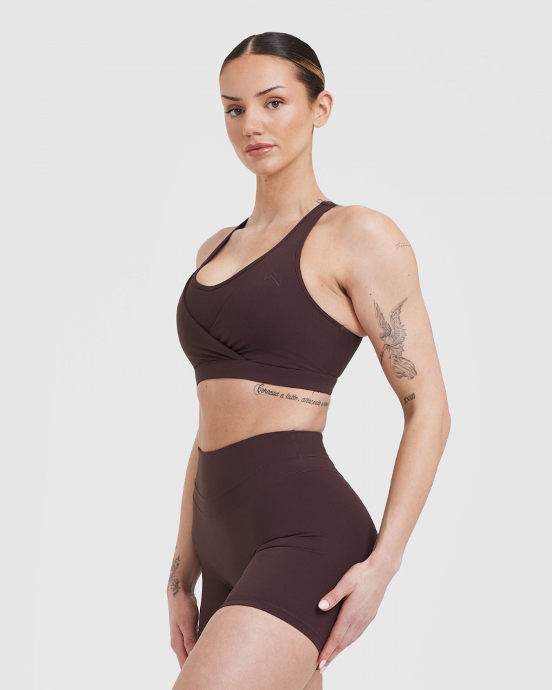 Sports Bras Oner Active Unified Layered Fialové Hnědé | 3709KBIWS