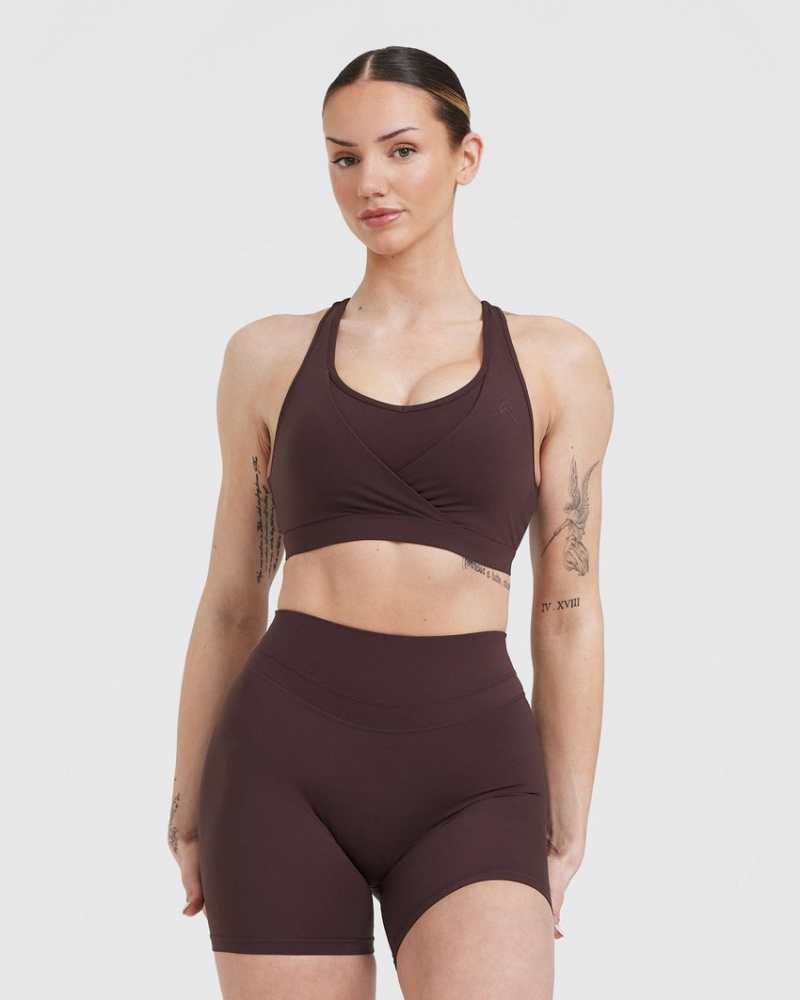 Sports Bras Oner Active Unified Layered Fialové Hnědé | 3709KBIWS