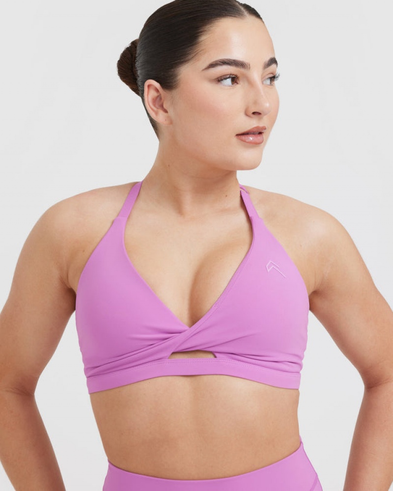 Sports Bras Oner Active Unified Twist Fialové | 7184VRJKZ