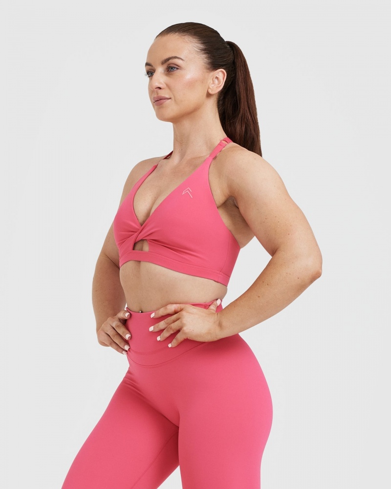 Sports Bras Oner Active Unified Twist Růžové | 0159SEGCN