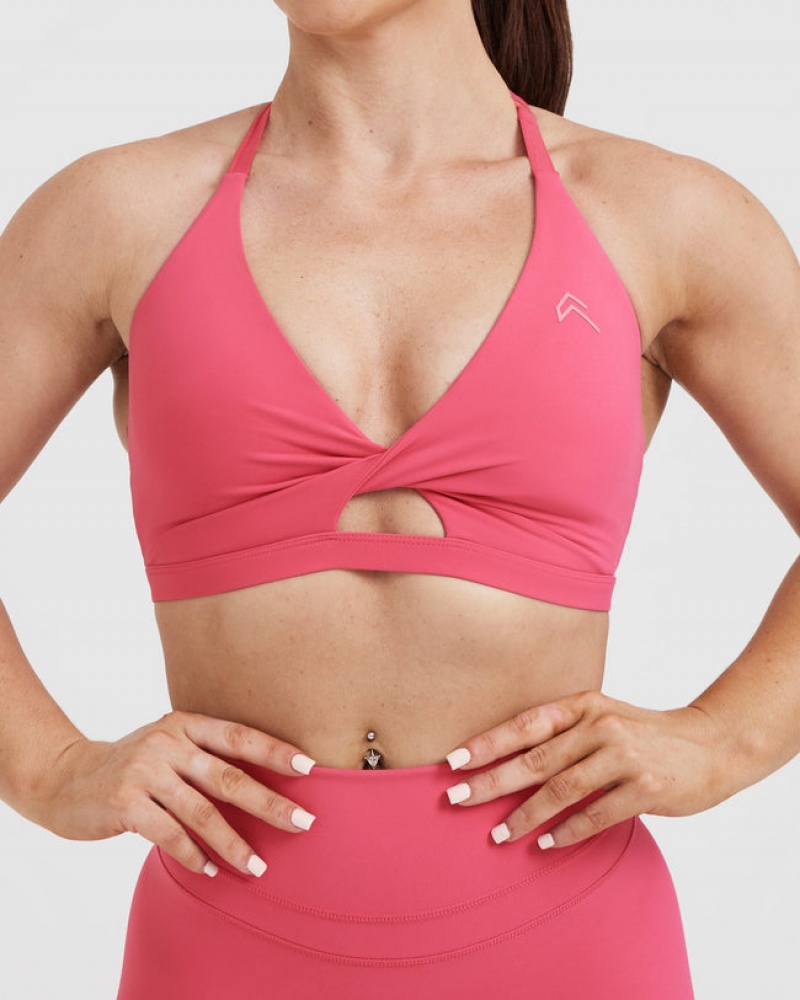 Sports Bras Oner Active Unified Twist Růžové | 0159SEGCN