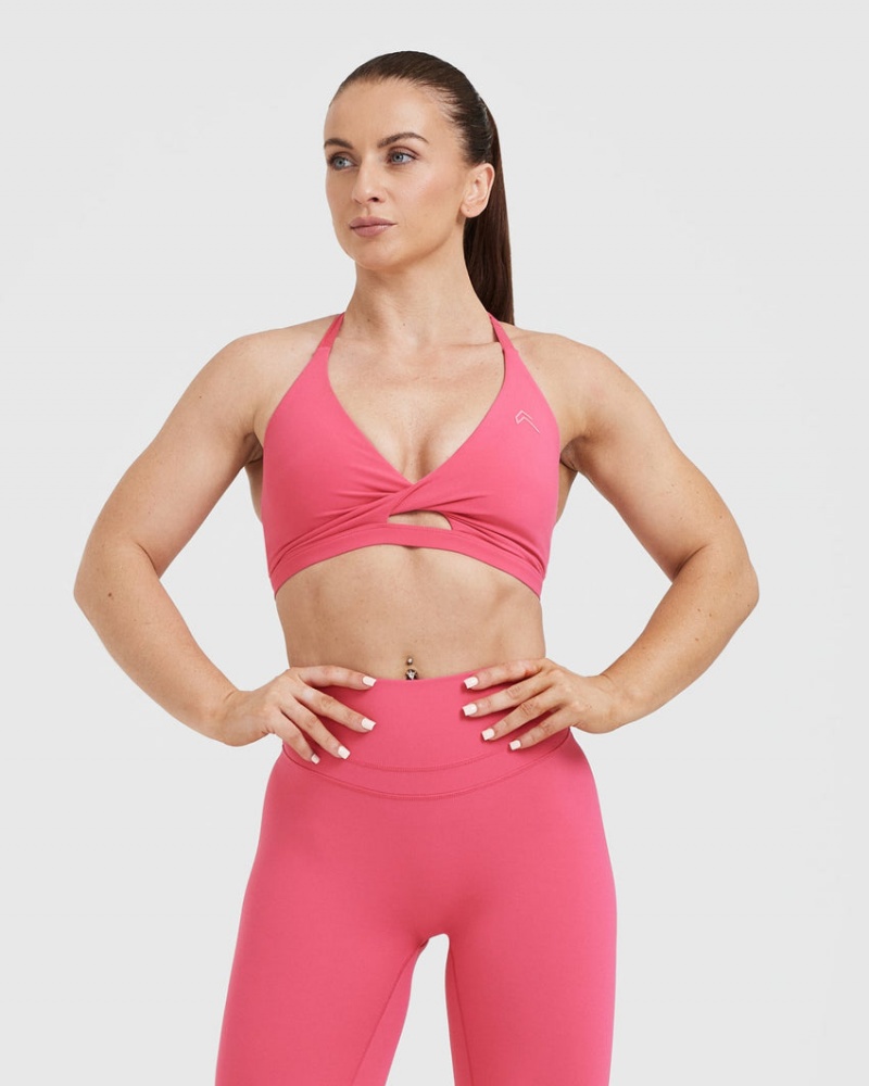 Sports Bras Oner Active Unified Twist Růžové | 0159SEGCN