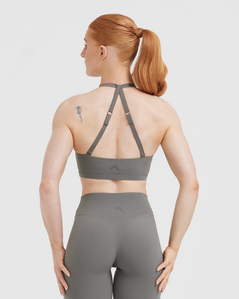 Sports Bras Oner Active Unified Twist Šedé | 3127ZRHSP