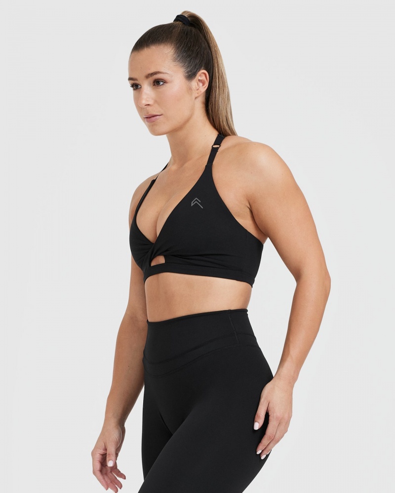 Sports Bras Oner Active Unified Twist Černé | 4107XYITM